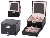 Verk 01455 Jewellery box with mirror black - Jewellery Box