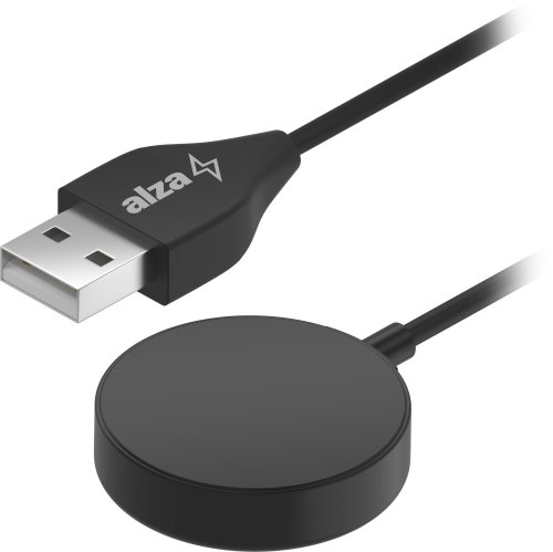 AlzaPower USB-A nabíjecí kabel pro Samsung Galaxy Watch 1-8, Ultra, Active 2 – 1m - Watch Charger - Main image