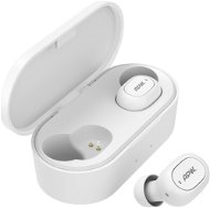 Wireless Headphones AlzaPower Airtunes, White - Bezdrátová sluchátka