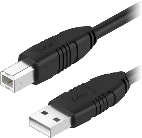 AlzaPower LinkCore USB-A to USB-B 1m - schwarz - Datenkabel - Hauptbild