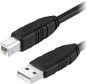 Adatkábel AlzaPower LinkCore USB-A to USB-B 1m, fekete - Datový kabel