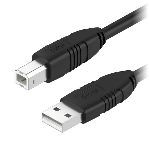 AlzaPower LinkCore USB-A to USB-B 3m, Black - Data Cable - Main image