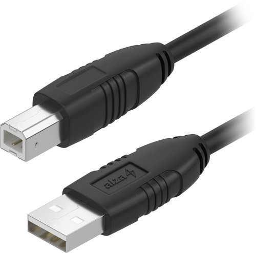 AlzaPower LinkCore USB-A to USB-B 5m schwarz - Datenkabel - Hauptbild