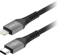 AlzaPower AluCore USB-C to Lightning (C94) Ultra Durable 1m tmavo sivý - Dátový kábel