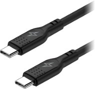 AlzaPower SilkCore USB-C/USB-C 2.0 5 A, 240 W, 1 m, čierny - Dátový kábel