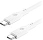 AlzaPower SilkCore USB-C / USB-C 2.0 5A, 240W, 1m, bílý - Datový kabel