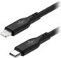 AlzaPower SilkCore USB-C to Lightning MFi, 1m černý - Datový kabel