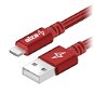 AlzaPower AluCore Lightning MFi (C189) 1m červený - Datový kabel