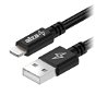 Adatkábel AlzaPower AluCore USB-A to Lightning MFi (C189) 2m, fekete - Datový kabel