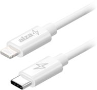 AlzaPower Core USB-C to Lightning MFi 0,5m, fehér - Adatkábel