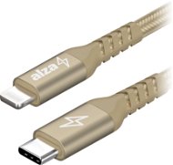 AlzaPower Alucore USB-C to Lightning MFi 0.5m zlatý - Datový kabel