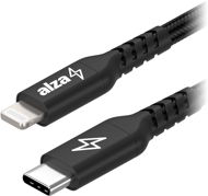 AlzaPower AluCore USB-C to Lightning MFi 0,5m, fekete - Adatkábel