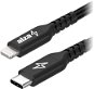 AlzaPower AluCore USB-C to Lightning MFi 0,5 m čierny - Dátový kábel