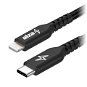 AlzaPower AluCore USB-C to Lightning MFi 2 m čierny - Dátový kábel