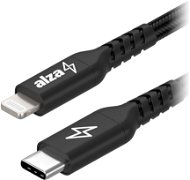 AlzaPower AluCore USB-C to Lightning MFi 3m, fekete - Adatkábel