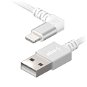 Adatkábel AlzaPower 90Core USB-A to Lightning MFi 1m, ezüst - Datový kabel