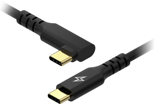 AlzaPower 90AluCore USB-C to USB-C 2.0, 100W, 1m - schwarz - Datenkabel - Hauptbild
