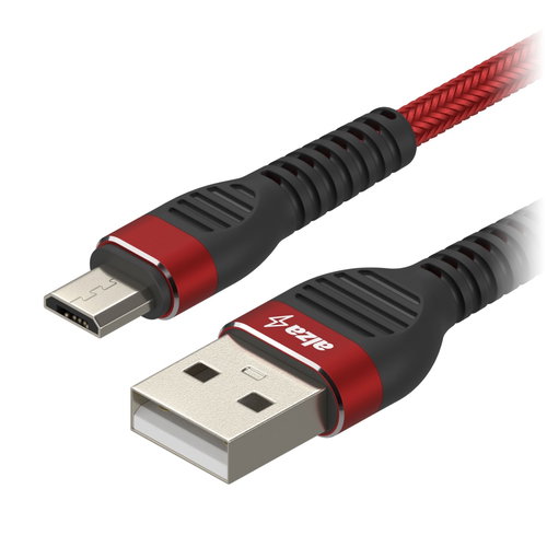 AlzaPower CompactCore USB-A to Micro USB 1m - rot - Datenkabel - Hauptbild