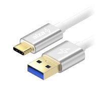 AlzaPower AluCore USB-A to USB-C 3.2 Gen 1 60W 5Gbps 2m, ezüst - Adatkábel