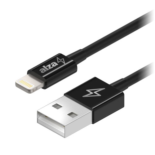 AlzaPower Core Lightning 1m Black Main image AlzaPower Core Lightning 1m Black - Data Cable - Main image