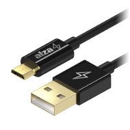 Datový kabel AlzaPower Core Micro USB 2m černý - Datový kabel