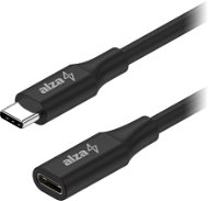 AlzaPower Core USB-C (M) to USB-C (F) 3.2 Gen 1, 0.5m, fekete - Adatkábel
