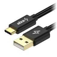 Adatkábel AlzaPower AluCore Charge USB-A to USB-C 2.0 3m, fekete - Datový kabel