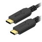 Data Cable AlzaPower Core USB-C to USB-C 3.2 Gen 1 100W 0.5m Black - Datový kabel