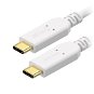 Datový kabel AlzaPower Core USB-C / USB-C 3.2 Gen 1, 5A, 100W, 1m bílý - Datový kabel