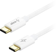 AlzaPower CompaktCore USB-C to USB-C 2.0, 100W, 1m - weiß - Datenkabel