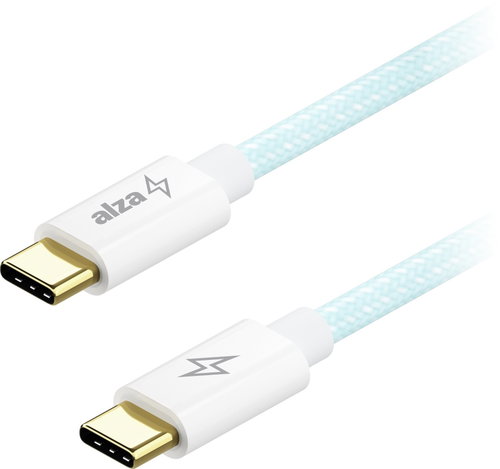 AlzaPower CompactCore USB-C to USB-C 2.0, 100W, 2m - hellblau - Datenkabel - Hauptbild