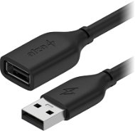 AlzaPower Core USB-A (M) to USB-A (F) 2.0 1.5m černý - Datový kabel
