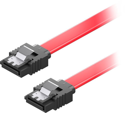 AlzaPower SATA 3.0 6Gbps 0,3m rot - Datenkabel - Hauptbild