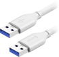 AlzaPower Core USB-A (M) to USB-A (M) 3.0, 1m, fehér - Adatkábel