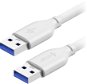 AlzaPower Core USB-A (M) to USB-A (M) 3.0, 1m, fehér - Adatkábel