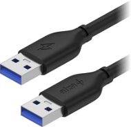 AlzaPower Core USB-A to USB-A 3.2 Gen 1 1m, fekete - Adatkábel