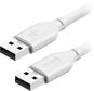 AlzaPower Core USB-A (M) to USB-A (M) 2.0, 0.5 m biely - Dátový kábel