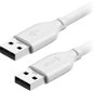 AlzaPower Core USB-A (M) to USB-A (M) 2.0, 1 m biely - Dátový kábel