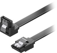 AlzaPower SATA 3.0 6Gbps 90° 0.5m black - Data Cable