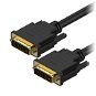 Videokábel AlzaPower DVI-D Dual Link 1m fekete - Video kabel