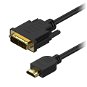 Video Cable AlzaPower DVI-D to HDMI Single Link 2m Black - Video kabel