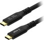 Data Cable AlzaPower AluCore USB-C to USB-C USB4 Gen 3x2 240W 1m black - Datový kabel