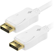 Video kábel AlzaPower Core DisplayPort 1.2 4K tienený 1.5m biely - Video kabel