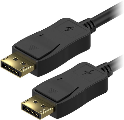 AlzaPower Core DisplayPort 1.2 4K árnyékolt 2m fekete - Videokábel - Fő fotó