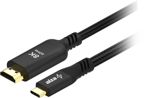 AlzaPower AluCore USB-C to HDMI 8K 2m black - Video Cable - Main image