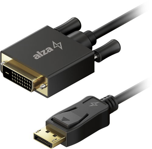 AlzaPower Core DisplayPort to DVI-D FullHD, 3m, fekete - Videokábel - Fő fotó