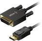 AlzaPower Core DisplayPort na DVI-D FullHD 3m černý - Video kabel