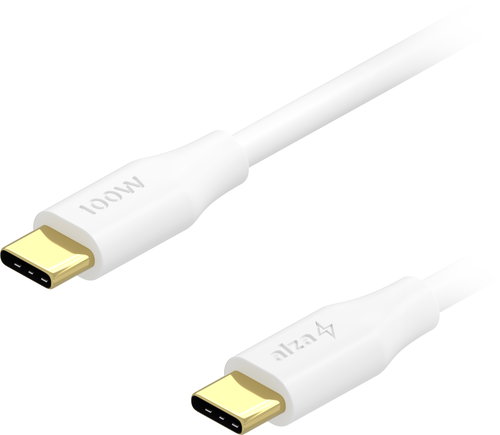 AlzaPower 2er-Pack Core Charge USB-C auf USB-C 2.0 100 W 2 m weiß - Datenkabel - Hauptbild