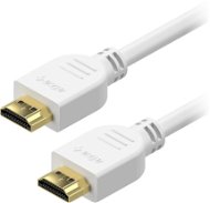 AlzaPower Core HDMI 1.4 High Speed 4K, 0.5m, White - Video Cable