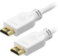 AlzaPower Core HDMI 1.4 High Speed 4K, 15m, White - Video Cable